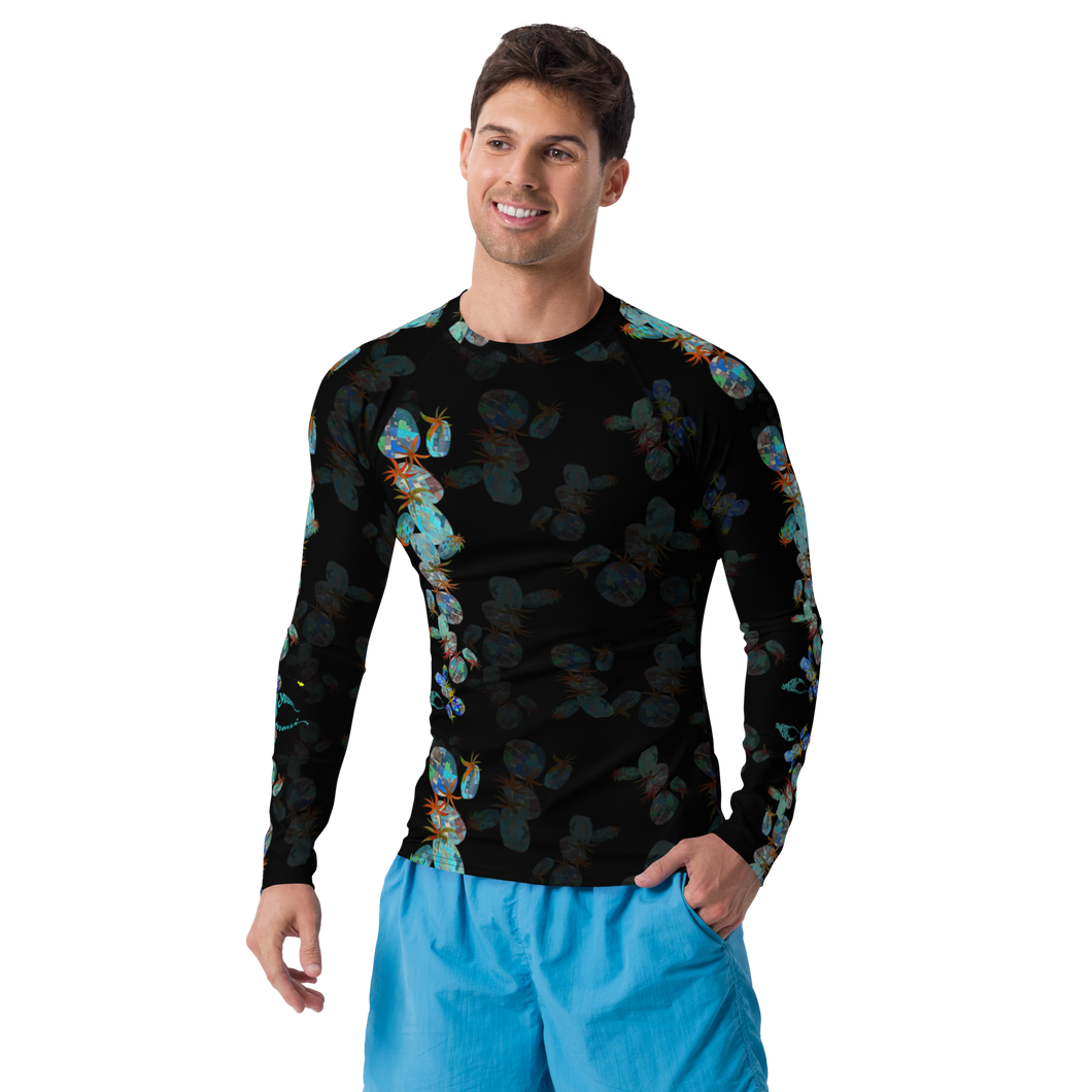 Wholesale Men's Rash Guard in Pineapple Hula